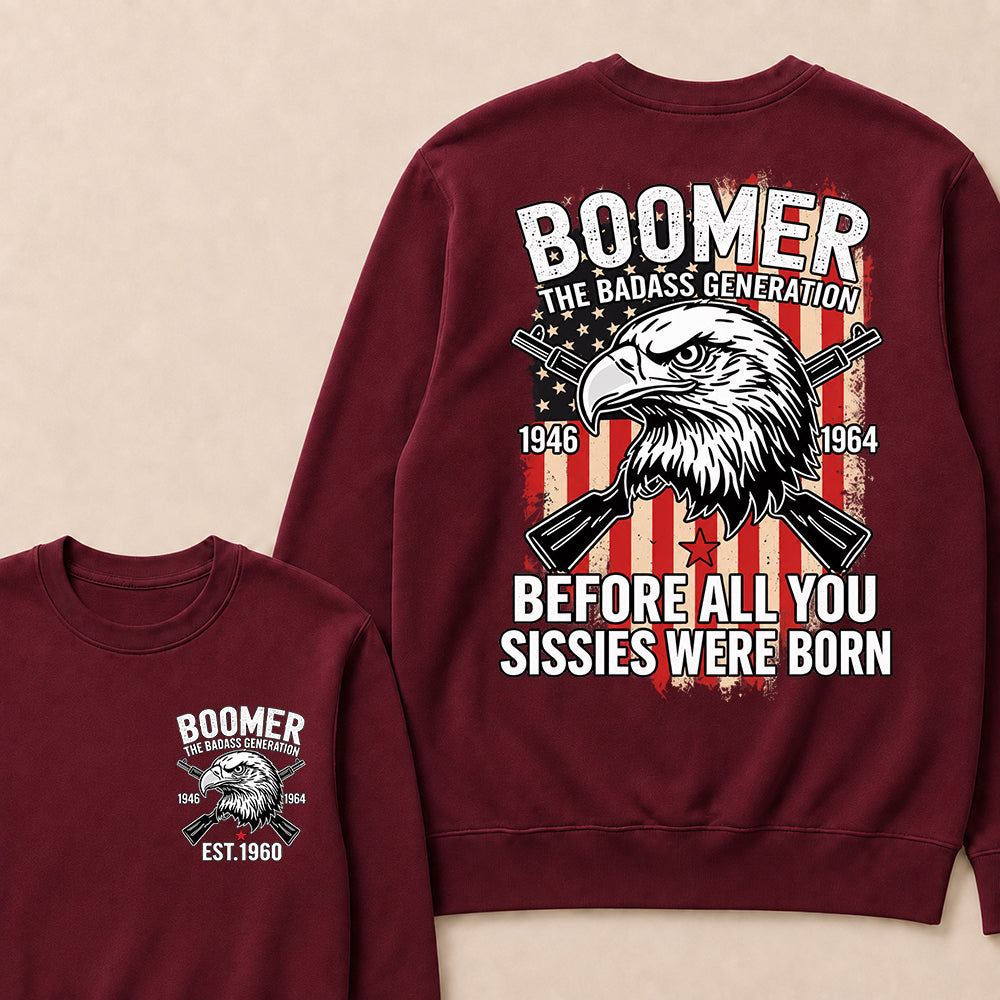 BOOMER The Badass Generation | Eagle, Rifle, and Truth Sweatshirt