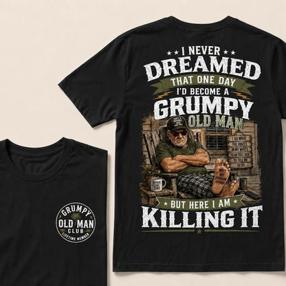 Grumpy Old Man Club T-Shirt – Funny Senior Humor Graphic Tee, Retirement Gift Shirt For Dad Husband Grandpa