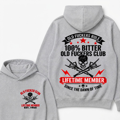 Custom Year Old Fuckers Club Lifetime Member Apparel Hoodie