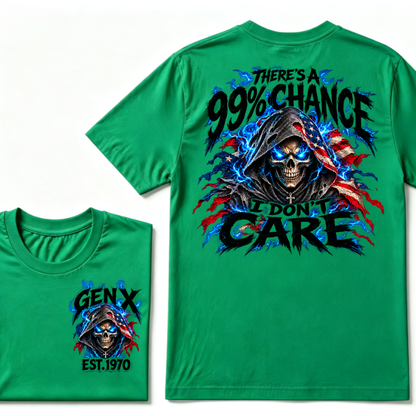 There's A 99% Chance I Don't Care EST.Year Vintage Attitude Graphic Tee