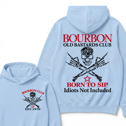 💀 OLD BASTARDS BOURBON CLUB - Customizable Est. Year Apparel Hoodie