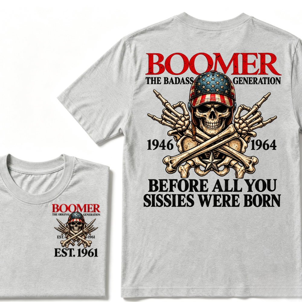 BOOMER Legend Series - Hardcore to the Bone | A Tribute to the Badass Generation T-shirt