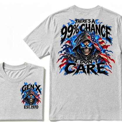 There's A 99% Chance I Don't Care EST.Year Vintage Attitude Graphic Tee