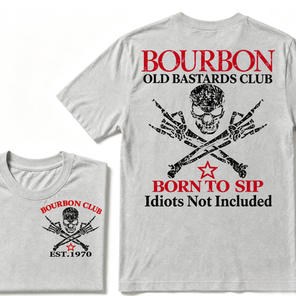 💀 OLD BASTARDS BOURBON CLUB - Customizable Est. Year Apparel T-shirt