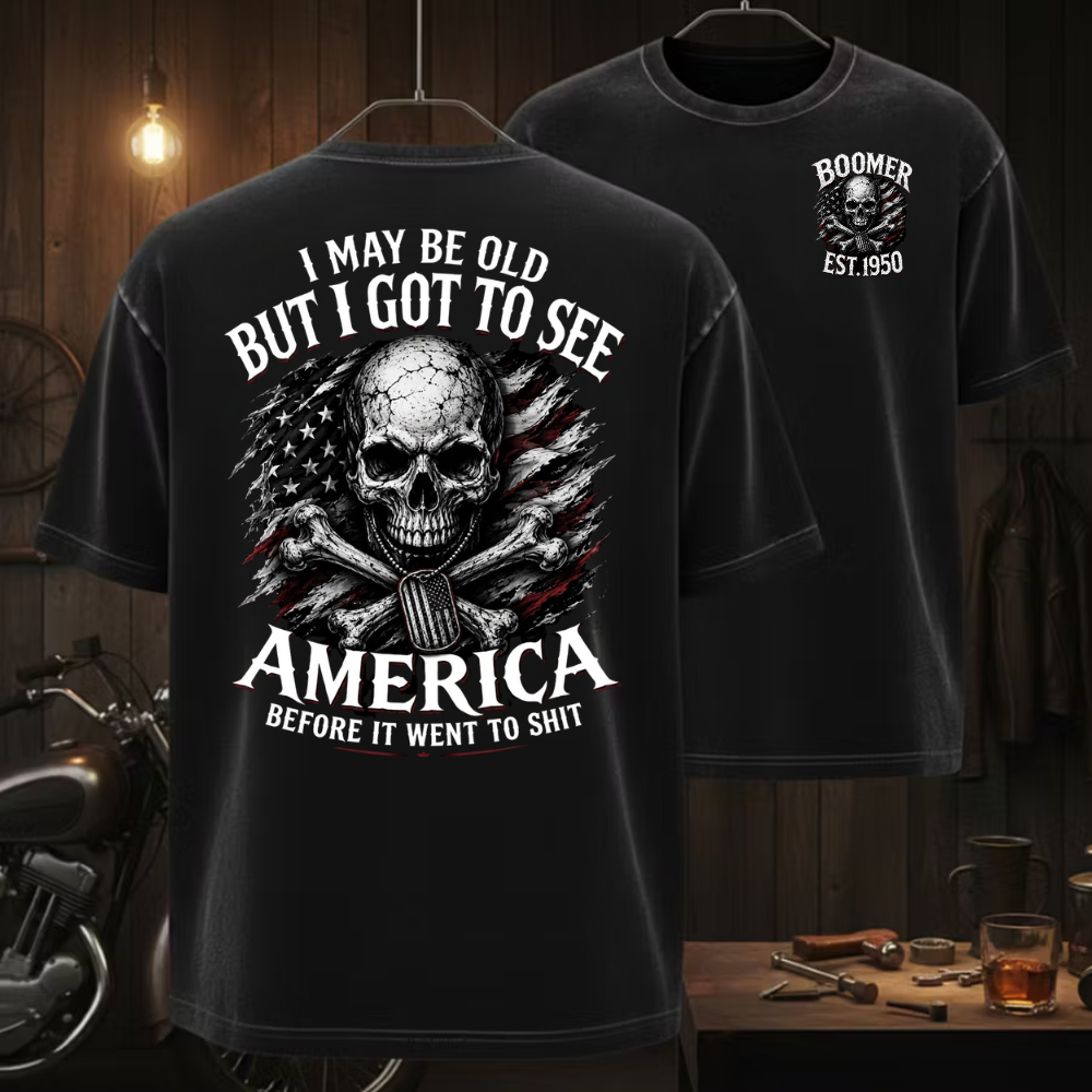 I May Be Old But I Got To See America Before It Went To Shit custom year T-shirt, Hoodie, or Tank