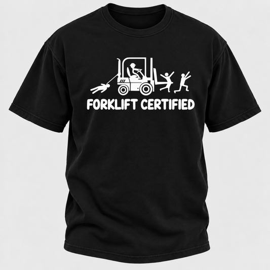 Forklift Certified Funny Warehouse Worker T-Shirt