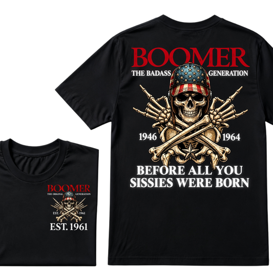 BOOMER Legend Series - Hardcore to the Bone | A Tribute to the Badass Generation T-shirt