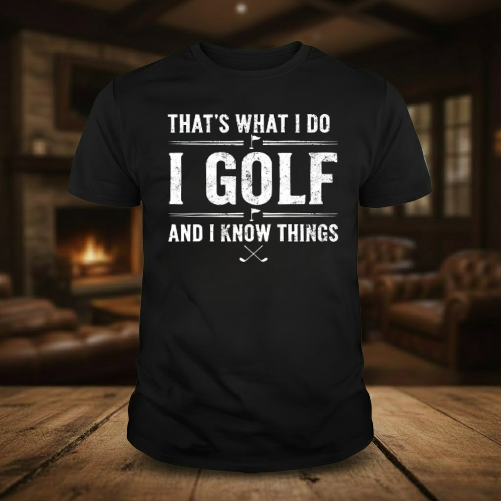 That's What I Do I Golf And I Know Things T-shirts