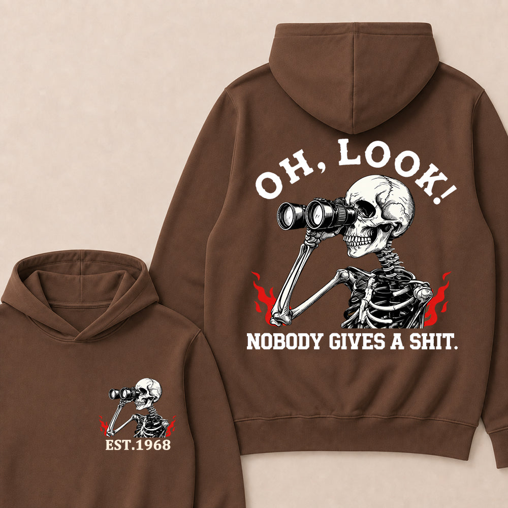 "Oh Look! Nobody Gives A Shit" Custom Year Hoodie