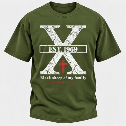 Custom GEN X Year Black Sheep Of My Family T-Shirts