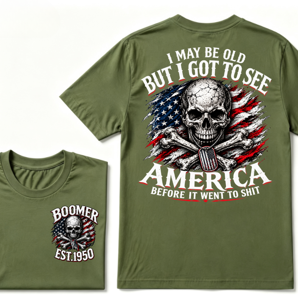 I May Be Old But I Got To See America Before It Went To Shit custom year T-shirt, Hoodie, or Tank