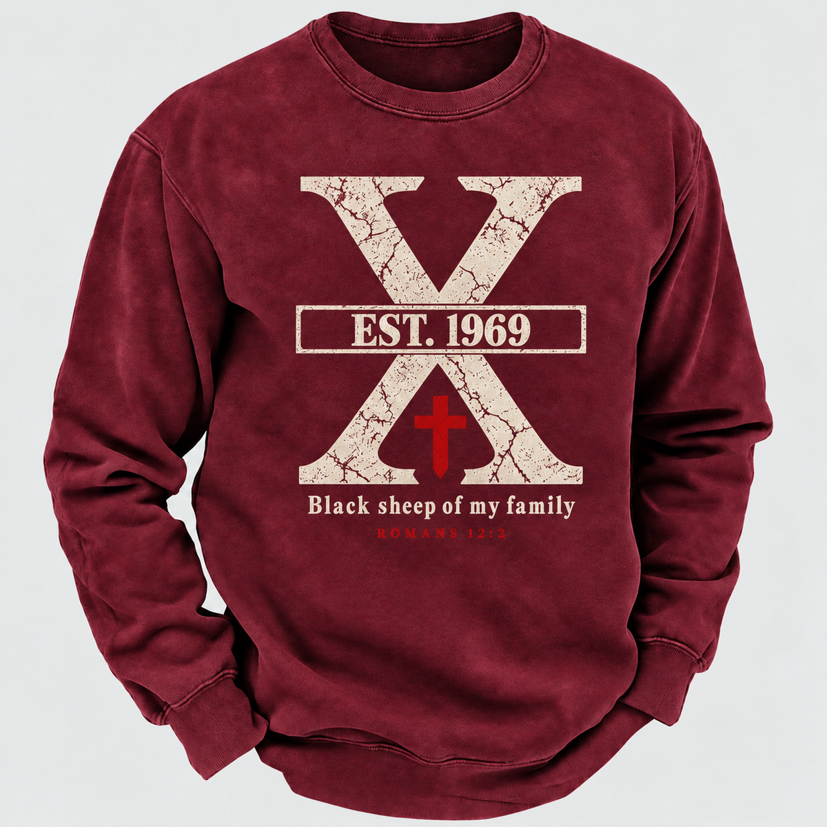Custom GEN X Year Black Sheep Of My Family Sweatshirt