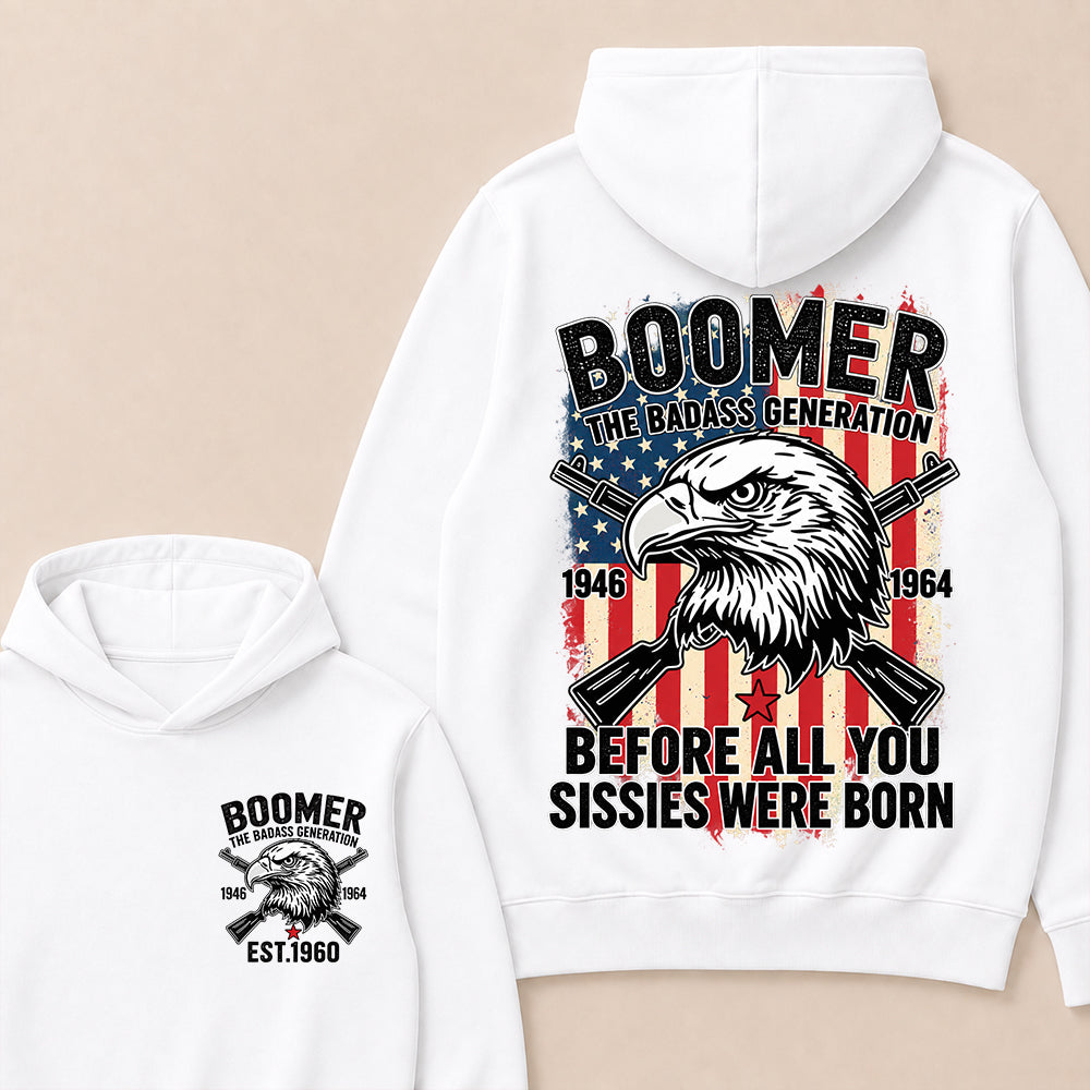 BOOMER The Badass Generation | Eagle, Rifle, and Truth Cool Hoodie