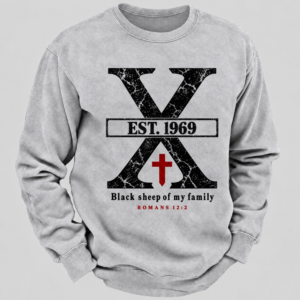 Custom GEN X Year Black Sheep Of My Family Sweatshirt
