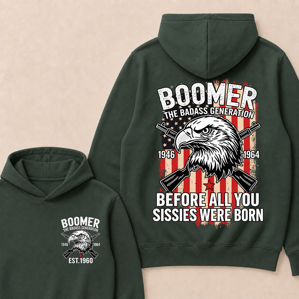 BOOMER The Badass Generation | Eagle, Rifle, and Truth Cool Hoodie