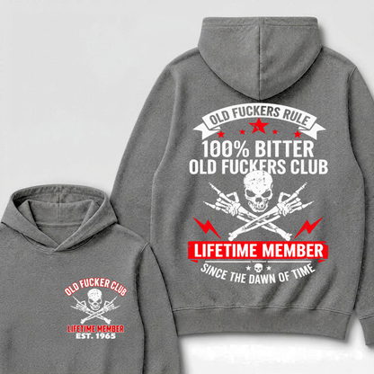 Custom Year Old Fuckers Club Lifetime Member Apparel Hoodie