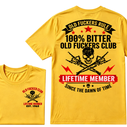 Custom Year Old Fuckers Club Lifetime Member Apparel T-shirts