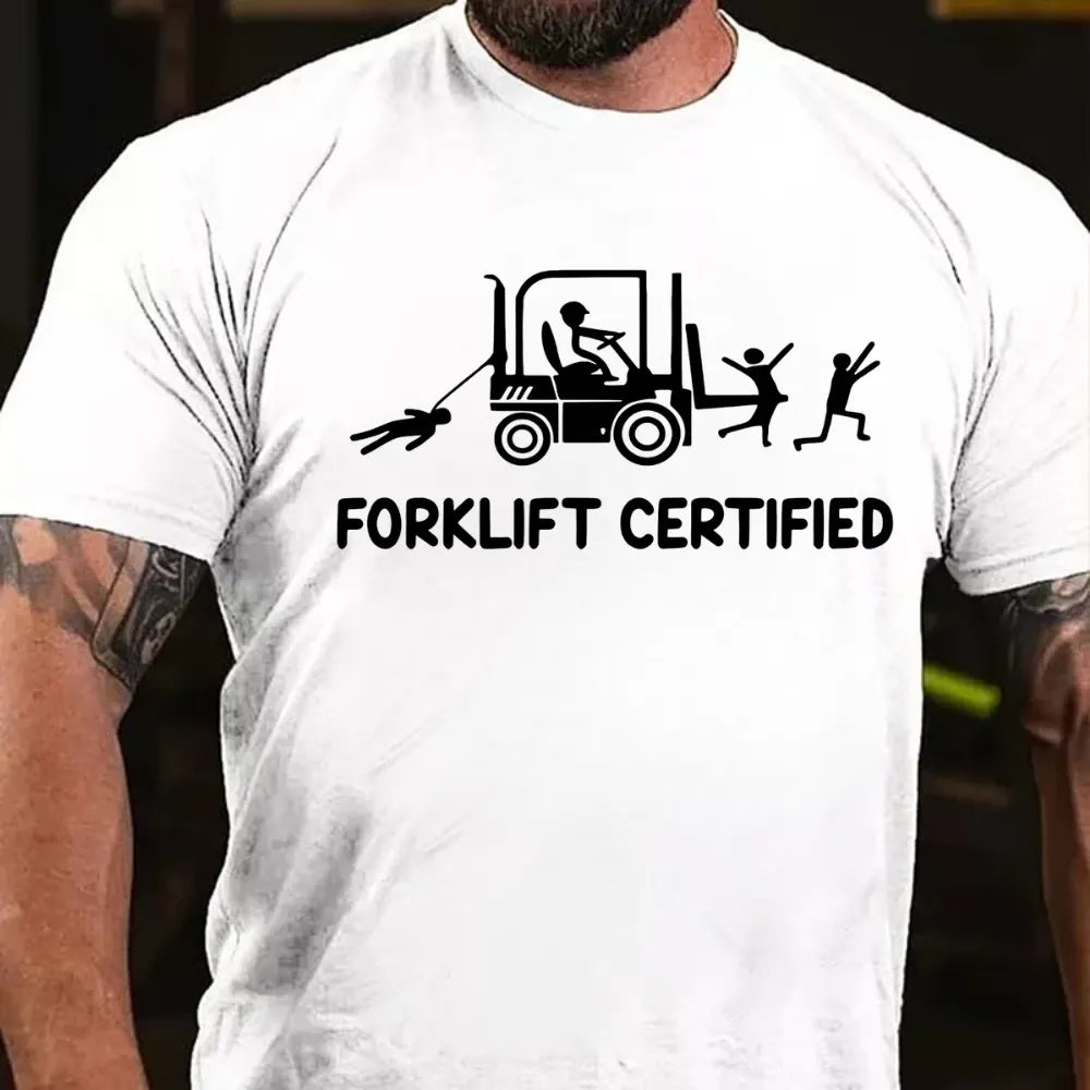 Forklift Certified Funny Warehouse Worker T-Shirt