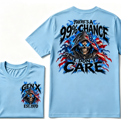 There's A 99% Chance I Don't Care EST.Year Vintage Attitude Graphic Tee