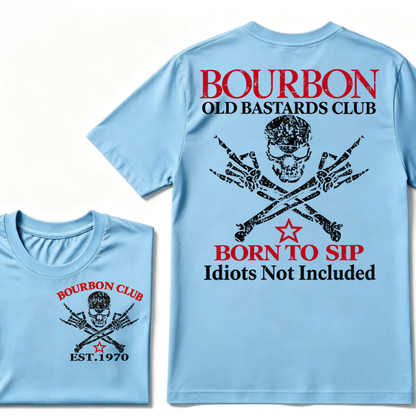 💀 OLD BASTARDS BOURBON CLUB - Customizable Est. Year Apparel T-shirt