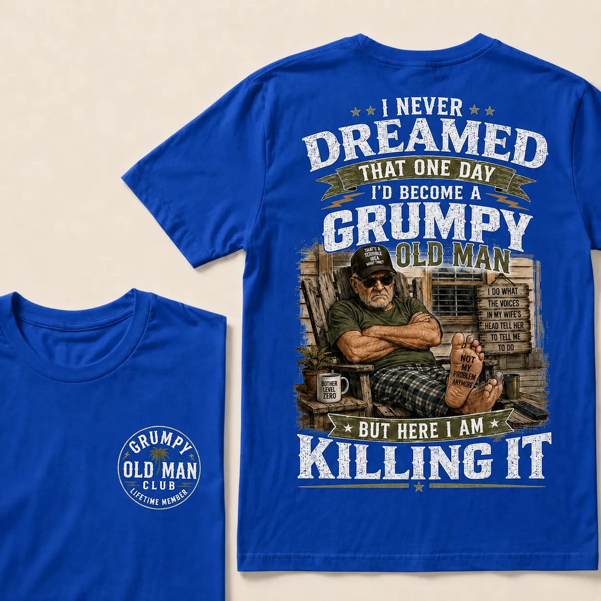 Grumpy Old Man Club T-Shirt – Funny Senior Humor Graphic Tee, Retirement Gift Shirt For Dad Husband Grandpa