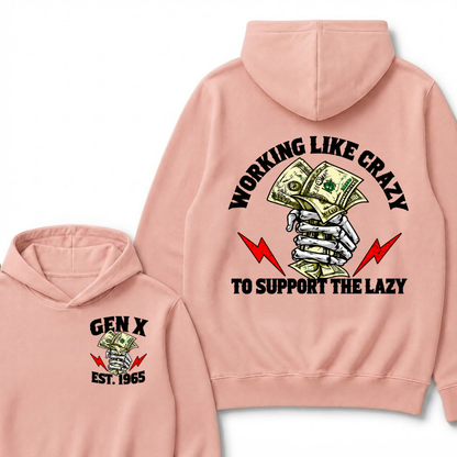 Gen X Working Like Crazy To Support The Lazy Hoodie