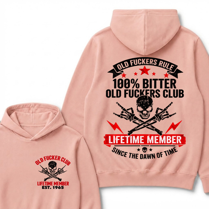 Custom Year Old Fuckers Club Lifetime Member Apparel Hoodie