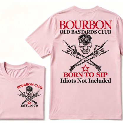 💀 OLD BASTARDS BOURBON CLUB - Customizable Est. Year Apparel T-shirt