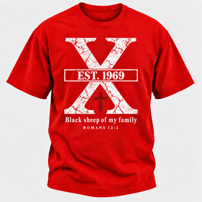Custom GEN X Year Black Sheep Of My Family T-Shirts