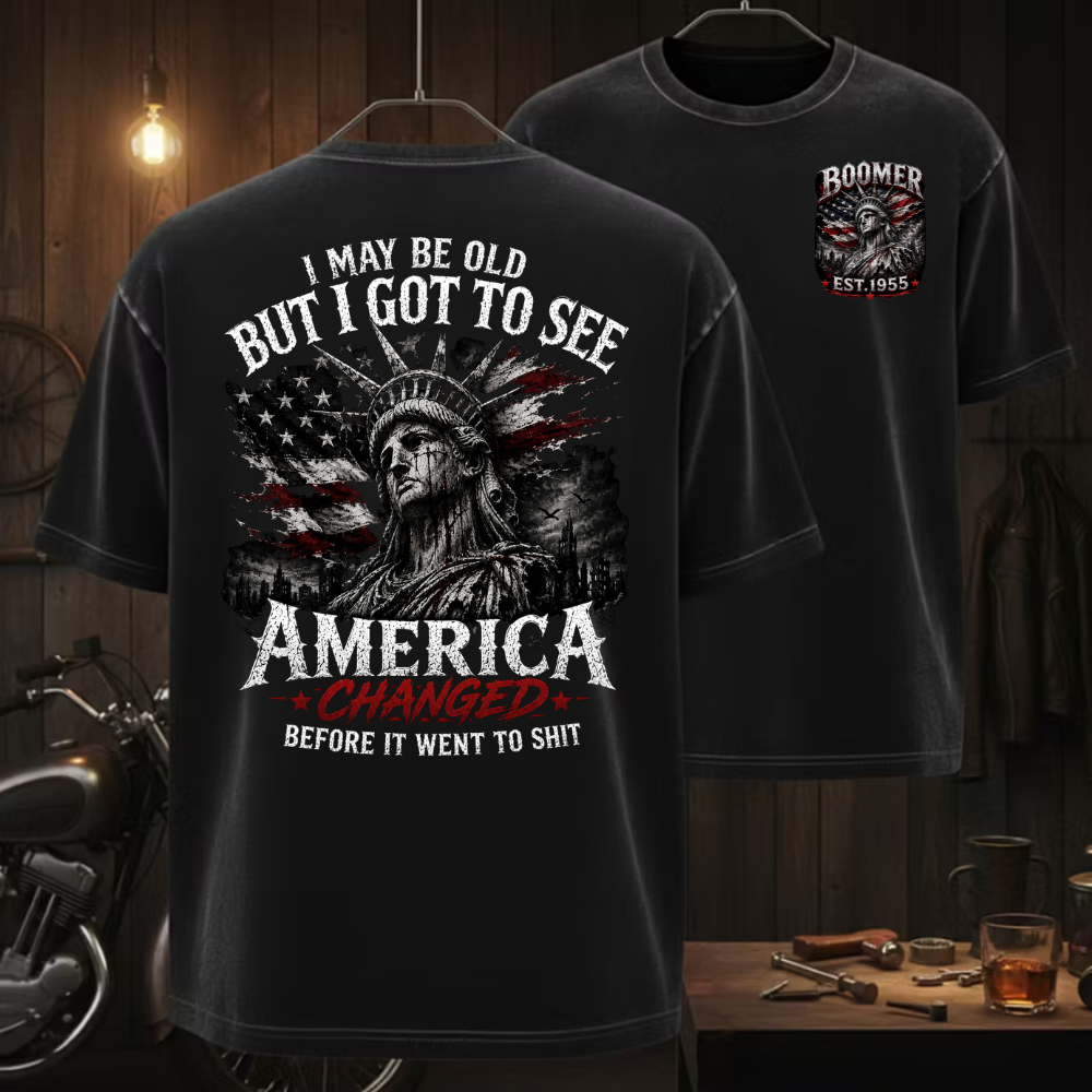 🦅 Custom Year "I MAY BE OLD BUT I GOT TO SEE AMERICA" Full Collection T-Shirts, Sweatshirts, Hoodies & Tank Tops