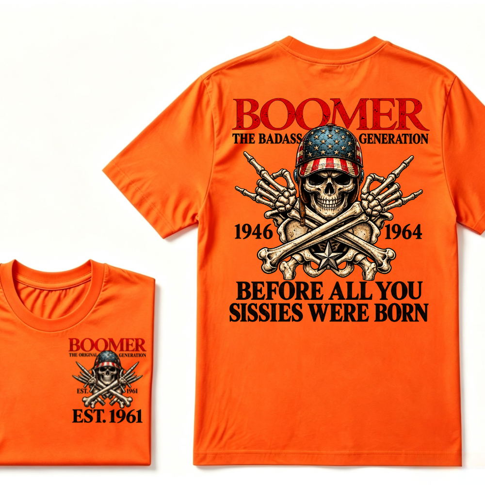 BOOMER Legend Series - Hardcore to the Bone | A Tribute to the Badass Generation T-shirt