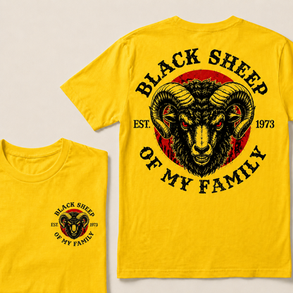 BLACK SHEEP OF MY FAMILY  Custom Est.Year T-Shirt