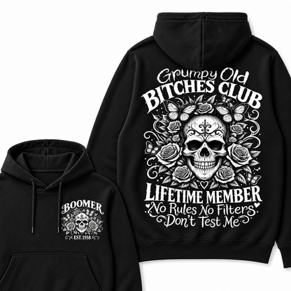Custom Your Year Grumpy Old Bitches Club Lifetime Member Don't Try Me Hoodie