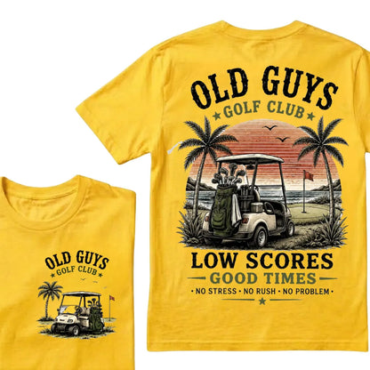 ⛳ "Old Guys Golf Club" Vintage Coastal Golf Casual Graphic T-Shirt