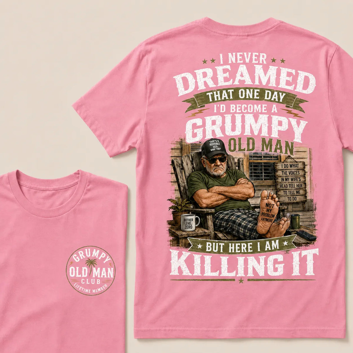 Grumpy Old Man Club T-Shirt – Funny Senior Humor Graphic Tee, Retirement Gift Shirt For Dad Husband Grandpa