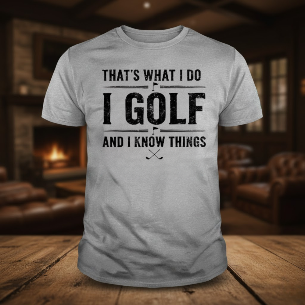That's What I Do I Golf And I Know Things T-shirts