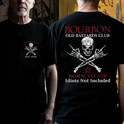 💀 OLD BASTARDS BOURBON CLUB - Customizable Est. Year Apparel 🥃