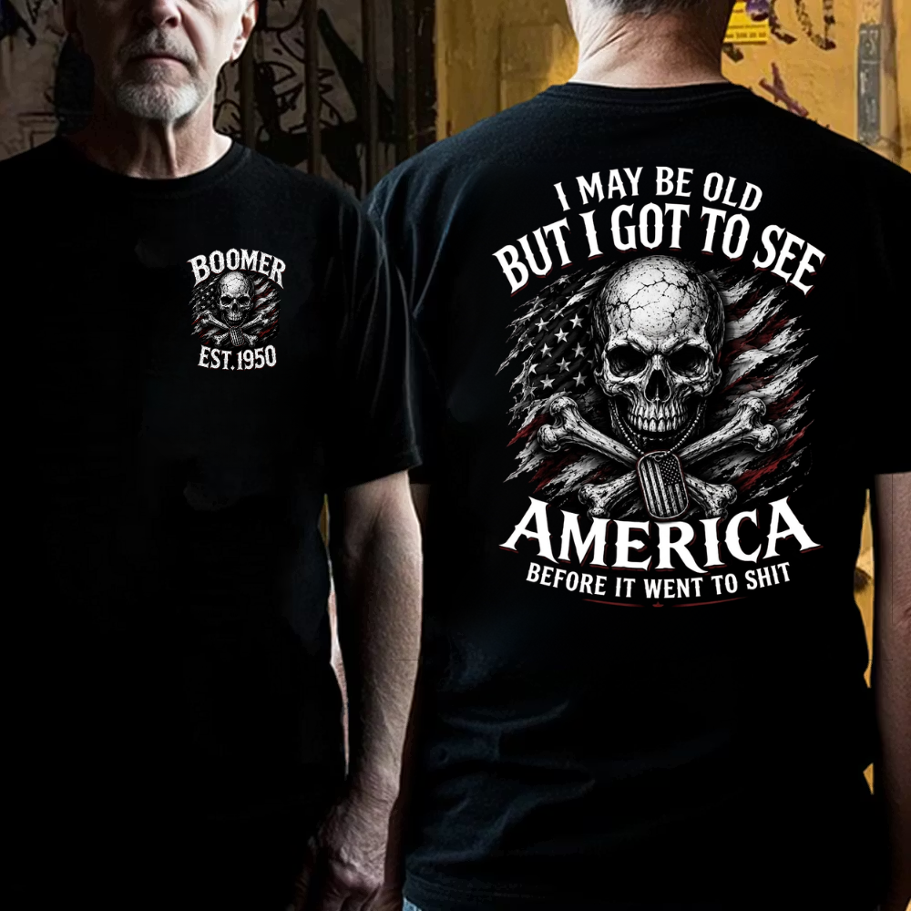 I May Be Old But I Got To See America Before It Went To Shit custom year T-shirt, Hoodie, or Tank