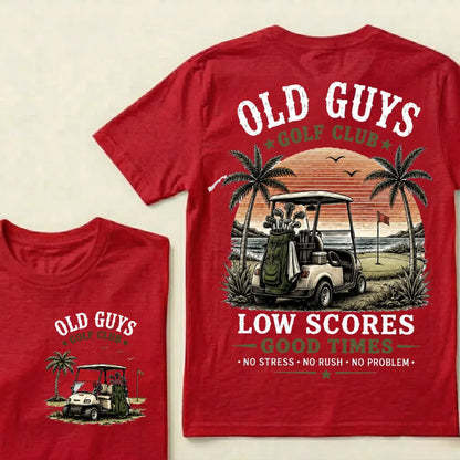 ⛳ "Old Guys Golf Club" Vintage Coastal Golf Casual Graphic T-Shirt