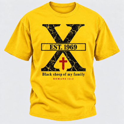 Custom GEN X Year Black Sheep Of My Family T-Shirts