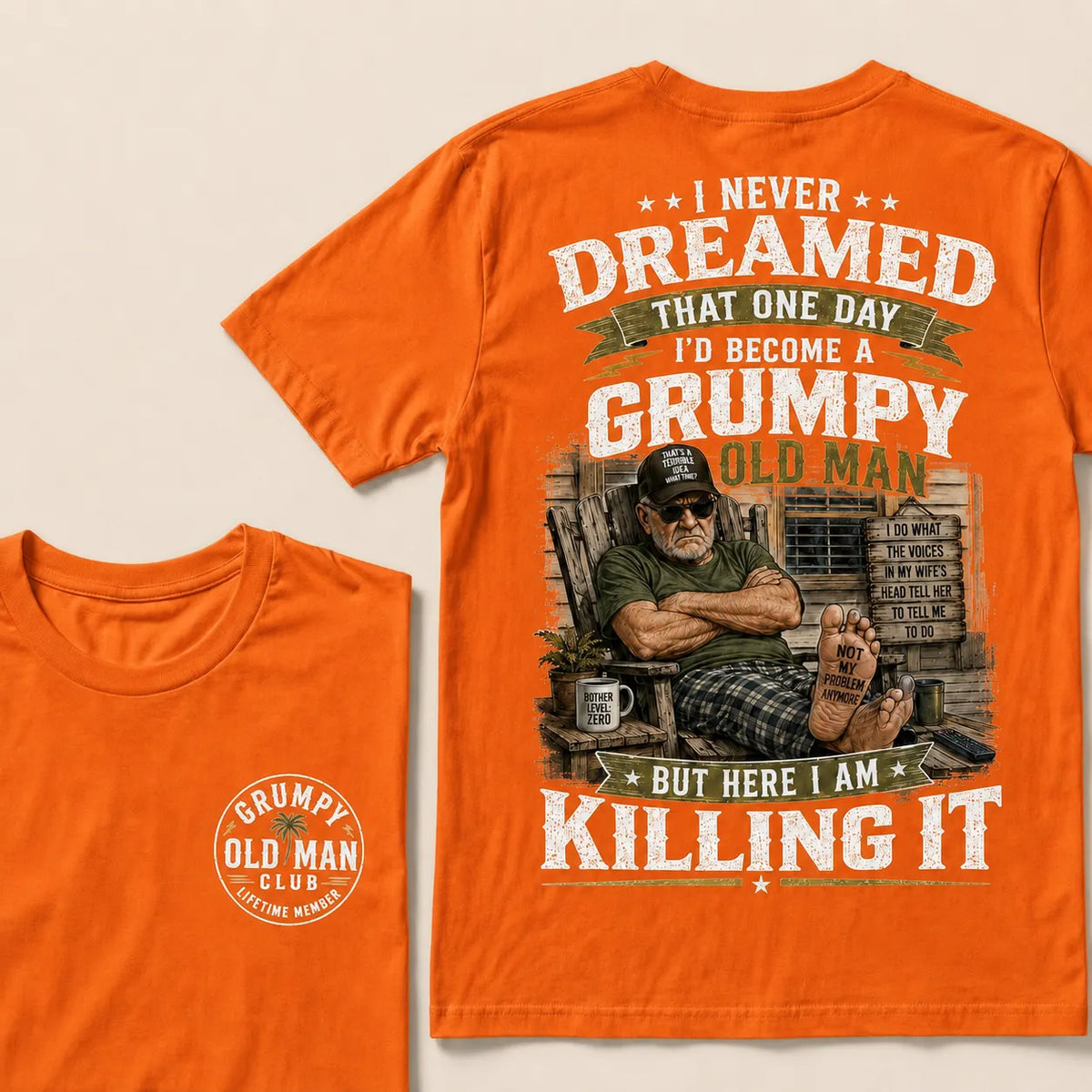 Grumpy Old Man Club T-Shirt – Funny Senior Humor Graphic Tee, Retirement Gift Shirt For Dad Husband Grandpa