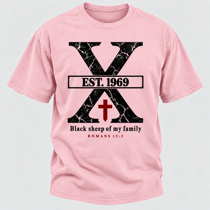 Custom GEN X Year Black Sheep Of My Family T-Shirts