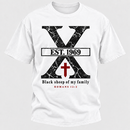 Custom GEN X Year Black Sheep Of My Family T-Shirts