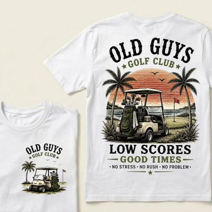 ⛳ "Old Guys Golf Club" Vintage Coastal Golf Casual Graphic T-Shirt